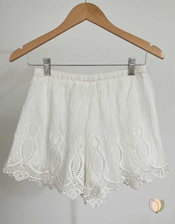 Short de Broderie Blanco 100% Algodón
